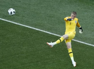  Jordan Pickford está en su primera Copa del Mundo.