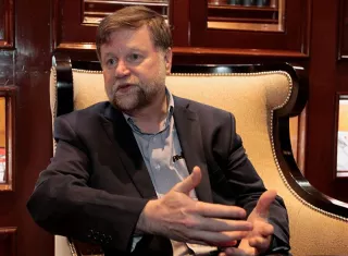 El científico Robert Sutor habla durante una entrevista con Efe este 25 de junio de 2018, en Ciudad de México (México). EFE