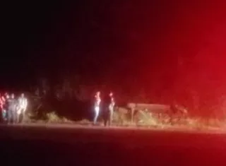 Vista general del lugar del accidente. Foto: @TraficoCPanama