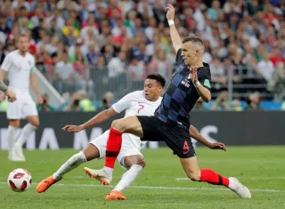 Ivan Perisic anotó uno de los goles de Croacia. Foto: AP
