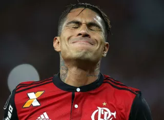 El delantero internacional Paolo Guerrero. Foto:EFE