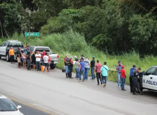 Vista general del área donde fue ubicado el cadáver. Foto: Diómedes Sánchez