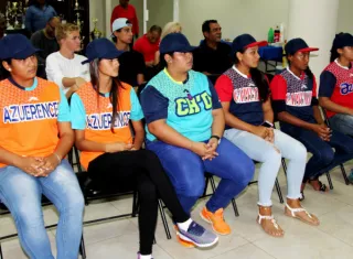 Hoy se realizó la conferencia de prensa del evento, en la que estuvieron presentes jugadoras participantes. Foto: Pandeportes