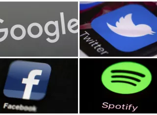 En la imagen iconos de las redes sociales. Foto: AP