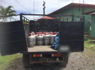 Vista general de la mercancía decomisada. Foto: @senafrontpanama 