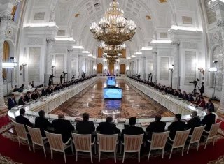 Vista general de una reunión del Consejo de Estado, presidida por el presidente ruso, Vladímir Putin, en el Kremlin, en Moscú. EFEArchivo
