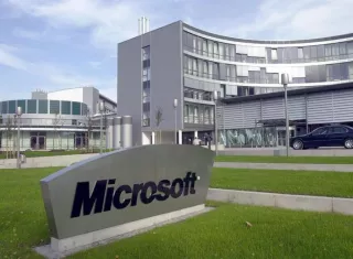 En la imagen, el gigante tecnológico Microsoft. EFEArchivo