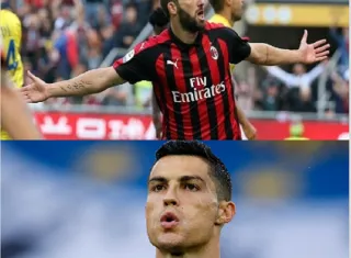 Cristiano Ronaldo y Gonzalo Higuaín. Foto: EFE