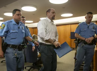 Stephen Bodine, de 41 años, de Wichita, fue condenado por la muerte de Evan Brewer en mayo de 2017. AP