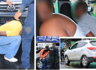 La Policía Nacional logró capturar a los 6 implicados y recuperar el dinero y las armas de fuego. Foto: Proteger y Servir