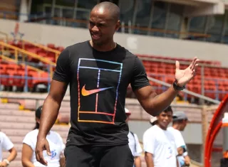 Irving Saladino anunció la creación de la Asociación de Atletas en Pro del Atletismo. Foto: Anayansi Gamez
