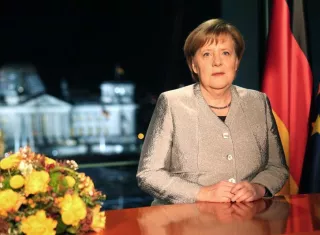 La canciller alemana, Angela Merkel , durante el discurso de Año Nuevo, difundido el pasado 30 de diciembre. EFEArchivo