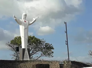 Vista general del Cristo Redentor, ubicado en Paraíso, San Miguelito.  Foto: Edwards Santos