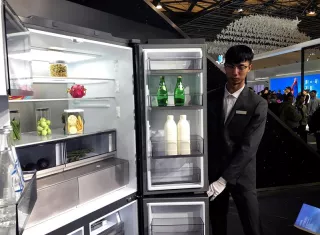  Las principales marcas de electrodomésticos del mundo presentaron en la ciudad de Shanghái sus últimas novedades en la Appliance and Electronics World Expo (AWE 2019), una de las principales ferias a nivel global en el sector. EFE