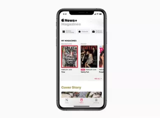  Imagen que muestra la pantalla de un iPhone en la que aparece el nuevo servicio de la compañía de tecnología Apple, Apple News+, este lunes en Cupertino, California (Estados Unidos). EFE