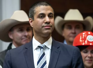 El presidente de la Comisión Federal de Comunicaciones, Ajit Pai.