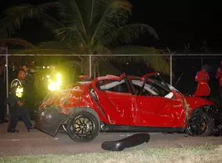 Vista general de la escena del accidente. Foto: Alexander Santamaría
