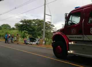 Accidente de tránsito en carretera Las Tablas - Tonosí