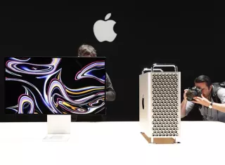 Vista del nuevo Apple Mac Pro el 3 de junio de 2019 durante la Conferencia Mundial de Desarrolladores de Apple 2019, celebrada en el centro de convenciones McEnery, en San José, California (Estados Unidos). EFE