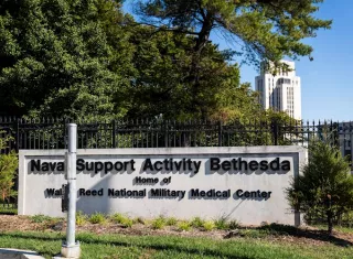 El presidente Donald Trump fue trasladado a este hospital militar 