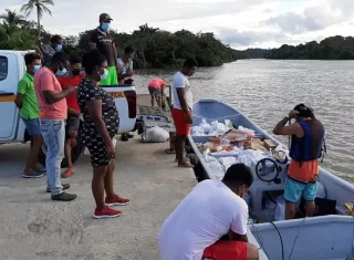 El centro de acopio de enseres se instaló en la Gobernación de Colón.