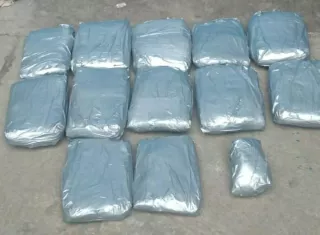 La droga fue encontrada en paquetes en una empresa de encomienda. 