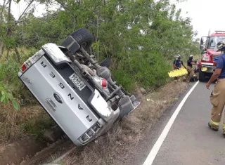 El accidente fue atendido por unidades del Cuerpo de Bomberos de Herrera.