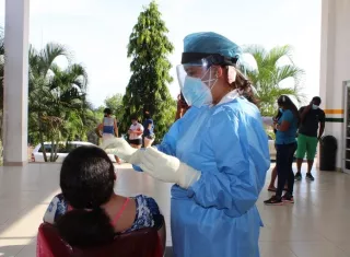 Aplicación de pruebas rápidas de COVID19 en Veraguas.