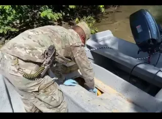 La incautación de la droga se logró durante tareas de patrullaje y control de tráfico marítimo ilícito.