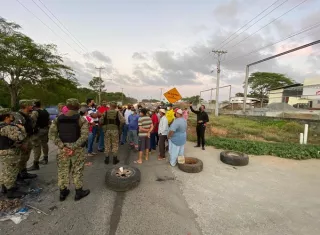 Protesta en Chepo contra invasores de tierra.