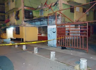 Vista general de la escena del crimen número 28 en Colón.