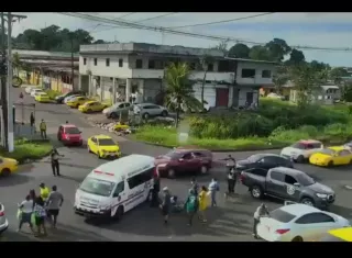 Vista general de la escena del accidente.