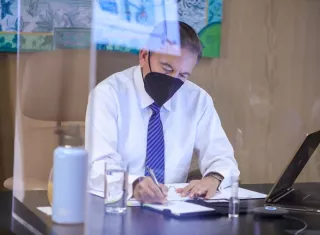 En la imagen el presidente de la República, Laurentino Cohen. Foto: Archivo