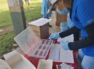 Equipo de Respuesta Rápida efectuó gira de hisopados.