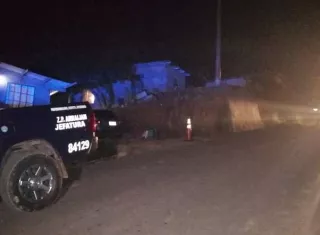 Vista general de la escena del crimen.