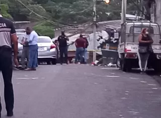 Los sicarios escaparon de la escena del crimen. Foto: Alexander Santamaría