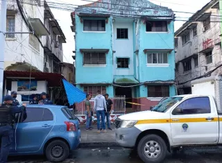 Vista general al área próxima a laescena del crimen #55 en Colón.