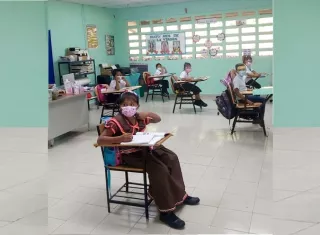 En las escuelas de El Lirio y Santa Cruz del corregimiento de El Arado en La Chorrera, la alegría por retornar a clases, era evidente.