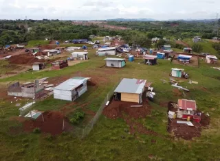 Vista general del asentamiento informal, ubicado en el corregimiento de Herrera, a donde ocurrió el suceso.