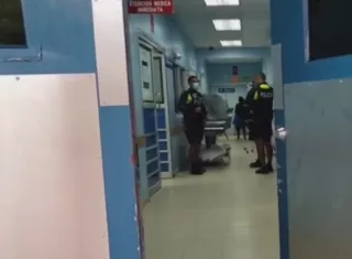 El herido fue trasladado al hospital Manuel Amador Guerrero 