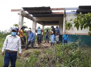 El puesto de salud del corregimiento de El Cuay no tiene techo.