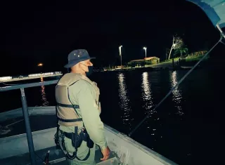 Vista general de las operaciones policiales realizadas en Chagres. 