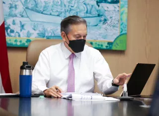 El presidente Laurentino Cortizo se reunió con el equipo Panavac19. 