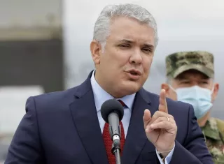 En la imagen aparece el presidente de Colombia, Iván Duque. EFE