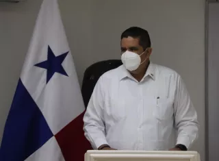 En la imagen aparece el ministro de seguridad, Juan Pino.