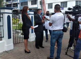 Protesta de familiares de agente del Senan