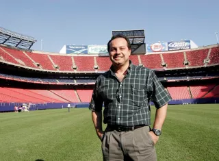 En la imagen aparece el expresidente de la Federación Panameña de Fútbol (Fepafut), Ariel Alberto Alvarado, en Rutherford (Nueva Jersey, EE.UU.). EFE