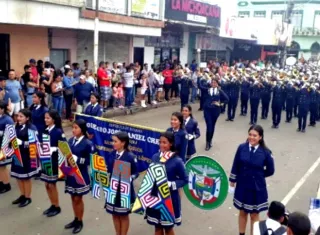 en la imagen se aprecia a los integrantes de la banda Herberto López, del colegio José Daniel Crespo de Chitré.