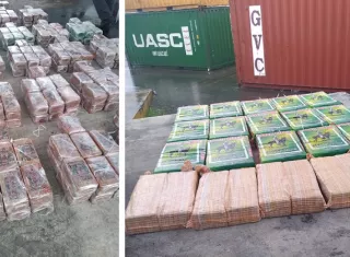 el cargamento dentro del cual iban ocultos los paquetes de droga, tenía como destino final Bélgica, en Europa.