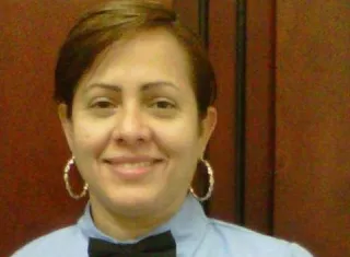 Aida Tejada, oficial de la Asociación de Jueces y Árbitros de Boxeo de Panamá (Ajabox).